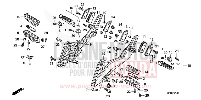 STUFE von Hornet ABS PEARL NIGHTSTAR BLACK (NHA84) von 2010